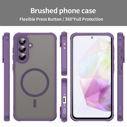 Custodia MagSafe per Samsung Galaxy A36 A366, Techsuit, HaloFrost II, Viola
