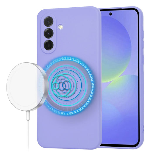 Coque MagSafe pour Samsung Galaxy A36 A366, Techsuit, SoftFlex, Violet Clair