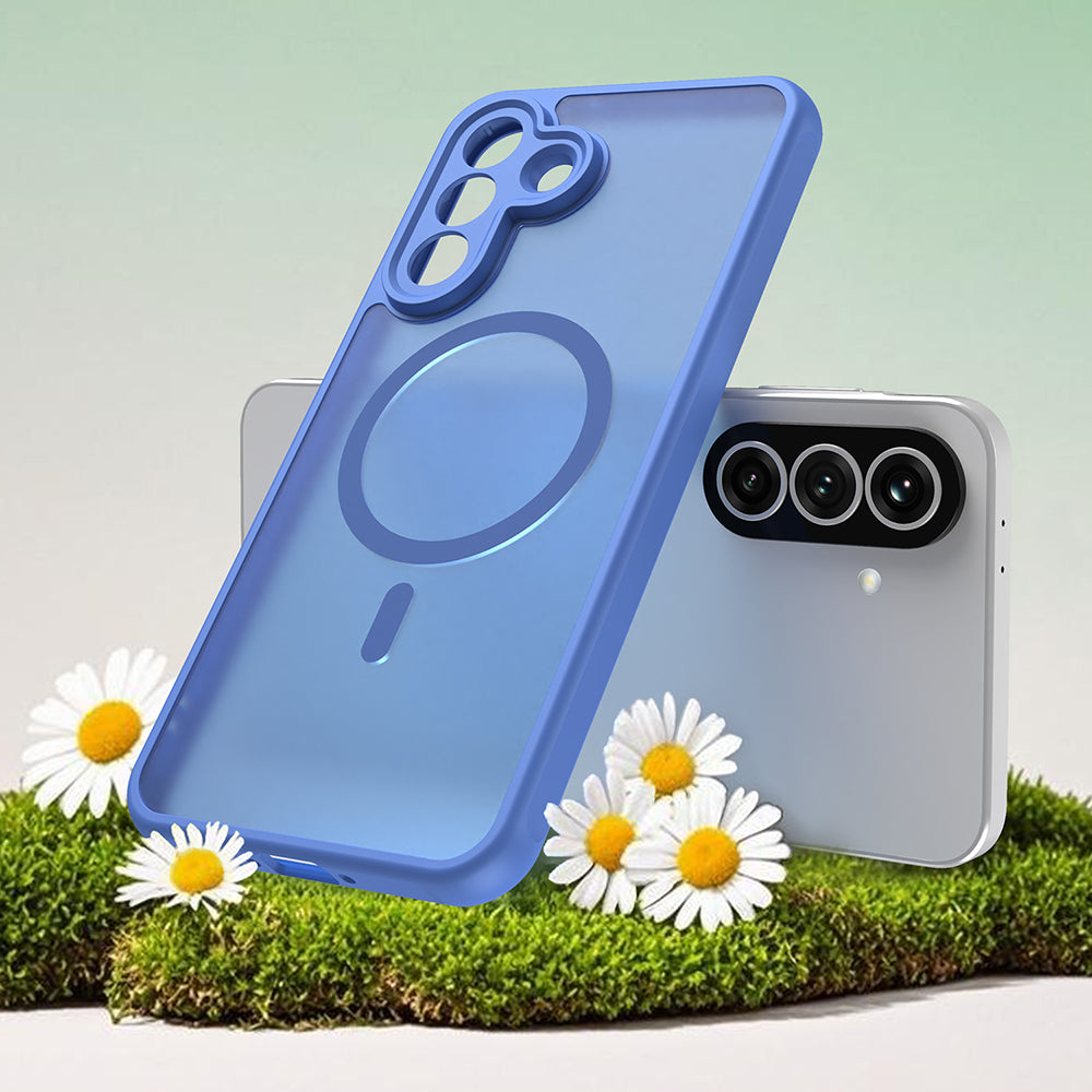 MagSafe Hülle für Samsung Galaxy A37 5G, Techsuit, HaloFrost II, Blau