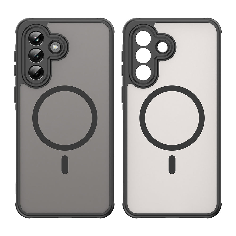 Custodia MagSafe per Samsung Galaxy A37 5G, Techsuit, HaloFrost II, Nera