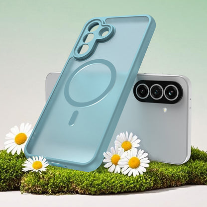 Custodia MagSafe per Samsung Galaxy A37 5G, Techsuit, HaloFrost II, Verde Chiaro