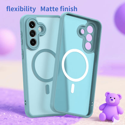 Custodia MagSafe per Samsung Galaxy A37 5G, Techsuit, HaloFrost II, Verde Chiaro