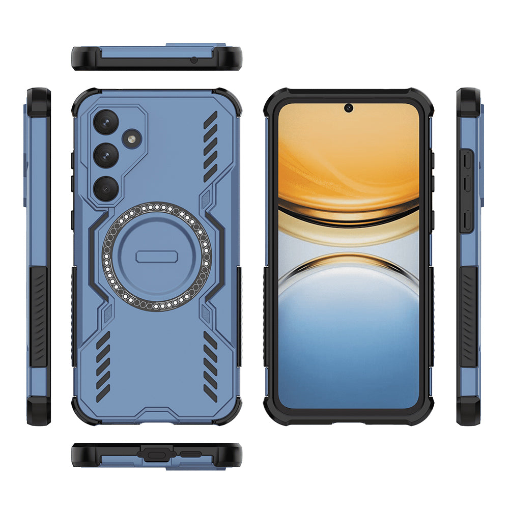Custodia MagSafe per Samsung Galaxy A55 5G A556, Techsuit, ArmorMag, Blu