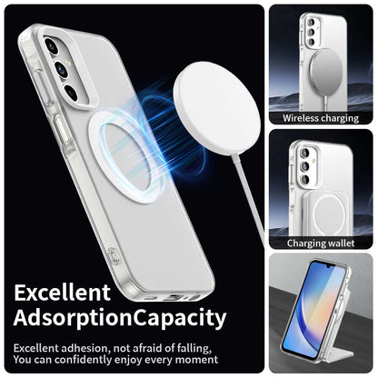 Coque MagSafe pour Samsung Galaxy A55 5G A556, Techsuit, CandyCase, Blanche