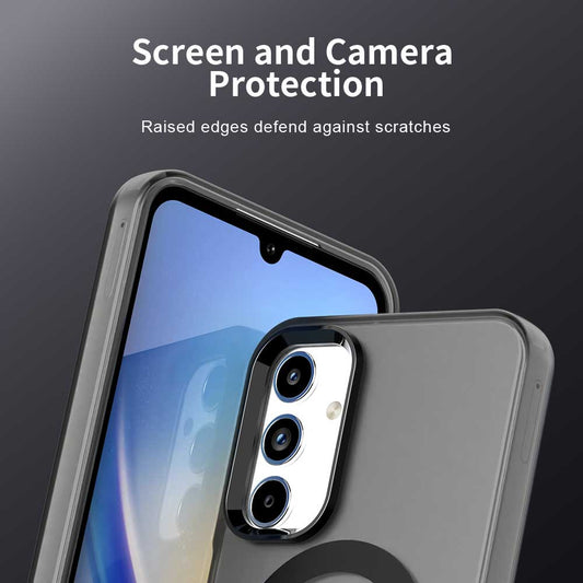 MagSafe-Hülle für Samsung Galaxy A55 5G A556, Techsuit, CandyCase, Schwarz