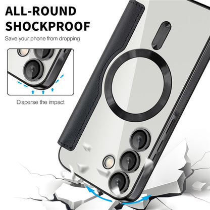 Custodia MagSafe per Samsung Galaxy A55 5G A556, Techsuit, SmartMag Book, Nera