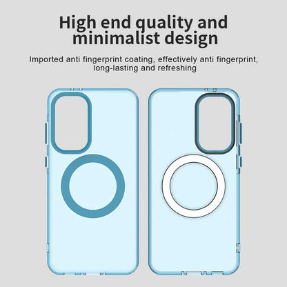Custodia MagSafe per Samsung Galaxy A56 A566, Techsuit, CandyCase, Blu