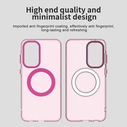 Custodia MagSafe per Samsung Galaxy A56 A566, Techsuit, CandyCase, Rosa