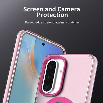 Custodia MagSafe per Samsung Galaxy A56 A566, Techsuit, CandyCase, Rosa