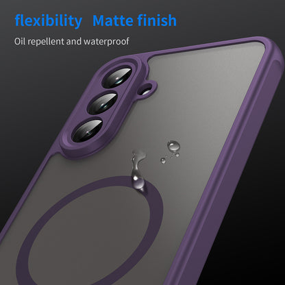 Custodia MagSafe per Samsung Galaxy A56 A566, Techsuit, HaloFrost II, Viola
