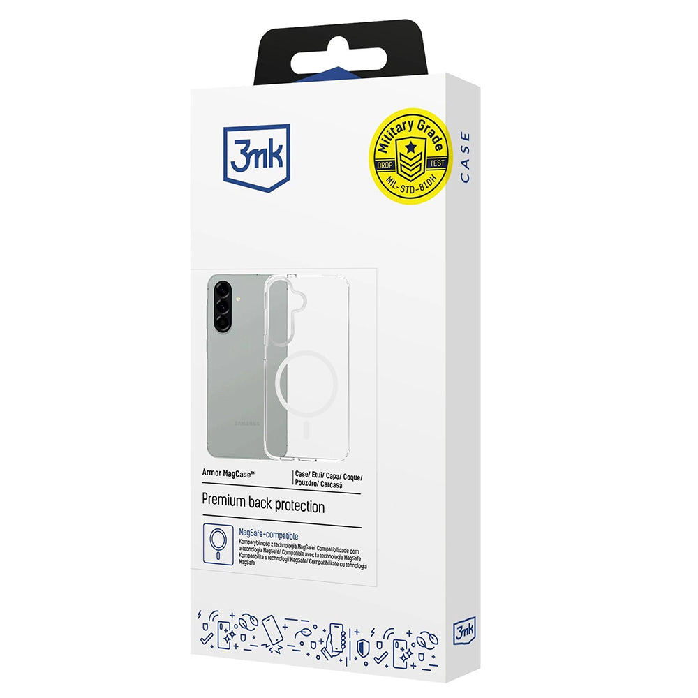 MagSafe Hülle für Samsung Galaxy A57 5G, 3MK, Armor MagCase, Transparent