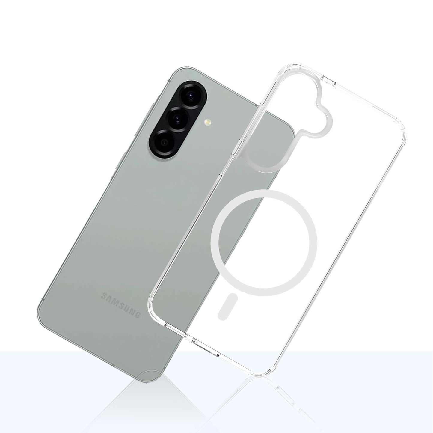 MagSafe Hülle für Samsung Galaxy A57 5G, 3MK, Armor MagCase, Transparent
