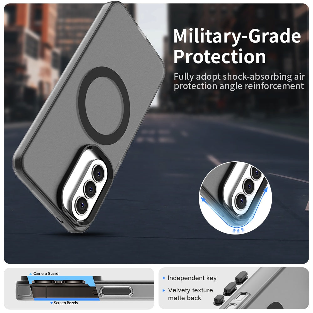 Custodia MagSafe per Samsung Galaxy A57 5G, Techsuit, CandyCase, Nera