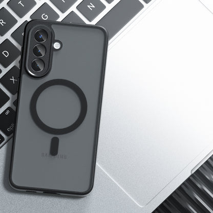 Étui MagSafe pour Samsung Galaxy A57 5G, Techsuit, PureFrost, Noir Satiné