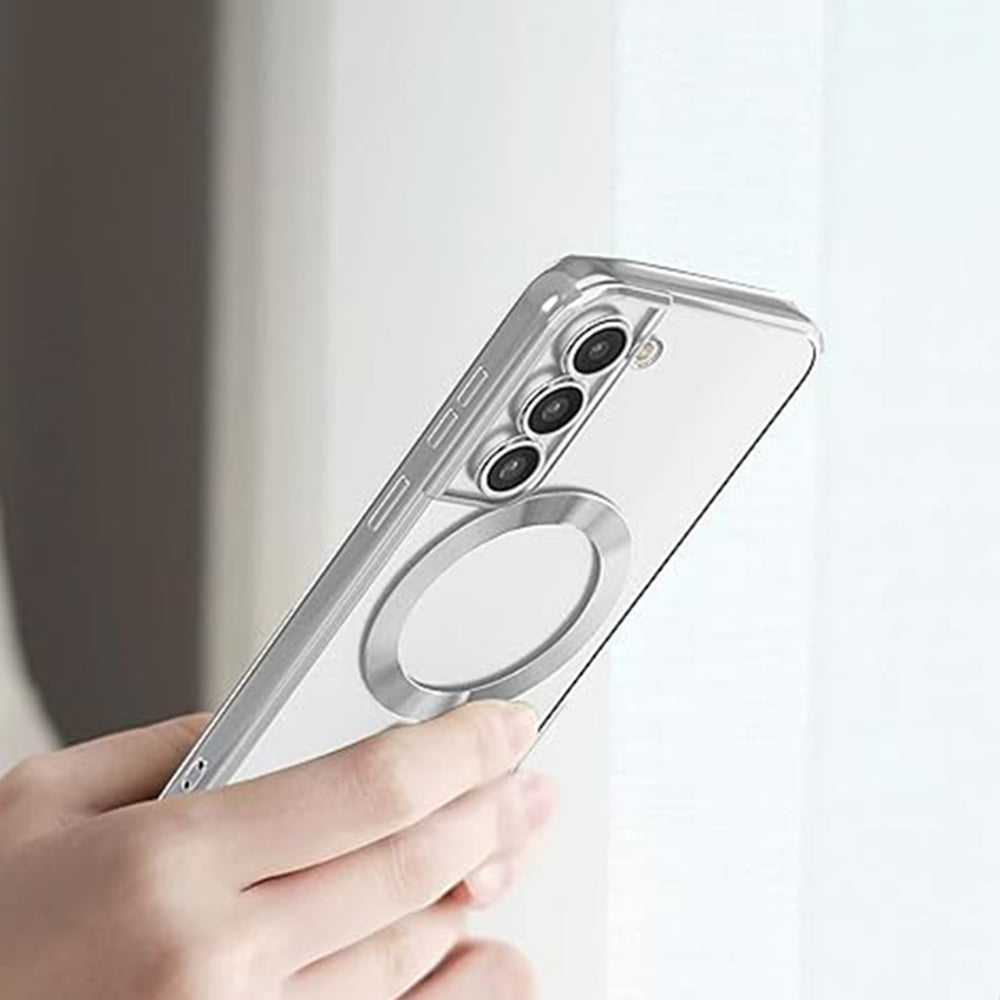 MagSafe-Hülle für Samsung Galaxy S22+ 5G S906, Techsuit, Luxury Crystal, Rot