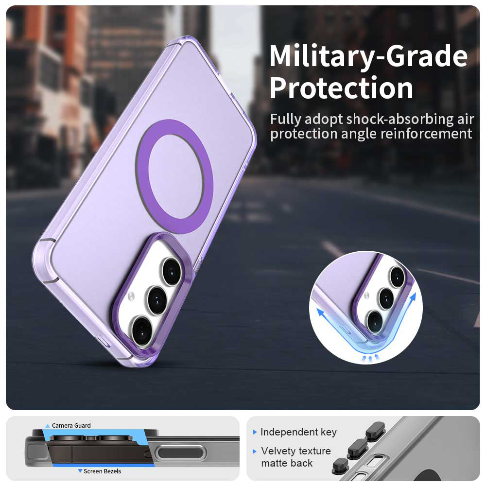 MagSafe-Hülle für Samsung Galaxy S23 FE S711, Techsuit, CandyCase, Lila