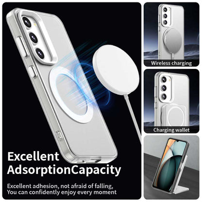 Custodia MagSafe per Samsung Galaxy S23+ S916, Techsuit, CandyCase, Bianca