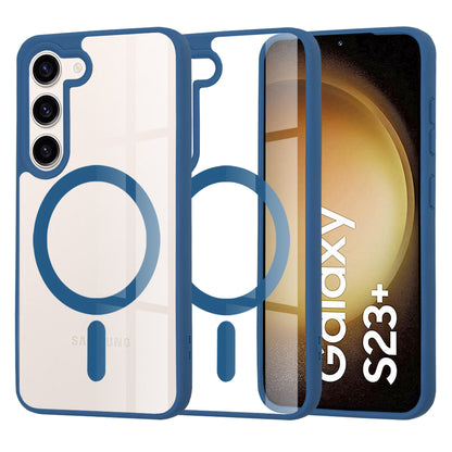 Custodia MagSafe per Samsung Galaxy S23+ S916, Techsuit, Pro, Blu