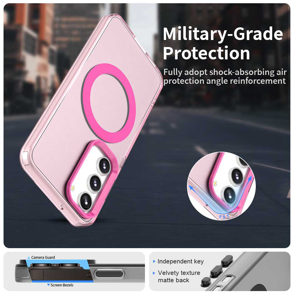 MagSafe-Hülle für Samsung Galaxy S23 S911, Techsuit, CandyCase, Rosa