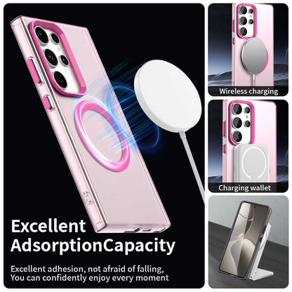 MagSafe-Hülle für Samsung Galaxy S23 Ultra S918, Techsuit, CandyCase, Rosa