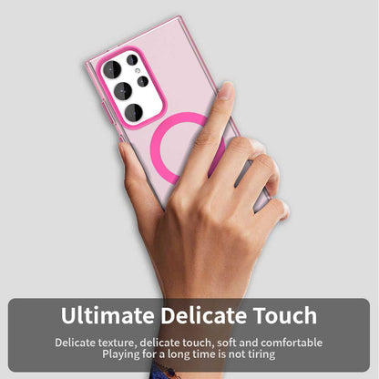 MagSafe-Hülle für Samsung Galaxy S23 Ultra S918, Techsuit, CandyCase, Rosa