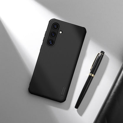 Étui MagSafe pour Samsung Galaxy S24 FE S721, Nillkin, Super Shield Pro, Noir Satiné