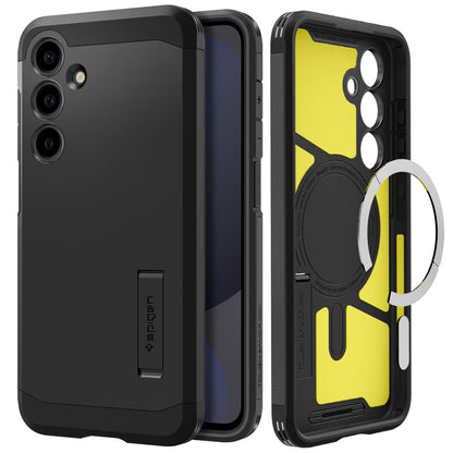 Custodia MagSafe per Samsung Galaxy S24 FE S721, Spigen, Tough Armor, Nera ACS08625