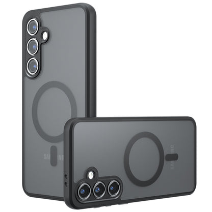 Coque MagSafe pour Samsung Galaxy S24 FE S721, Techsuit, PureFrost, Noir Satiné