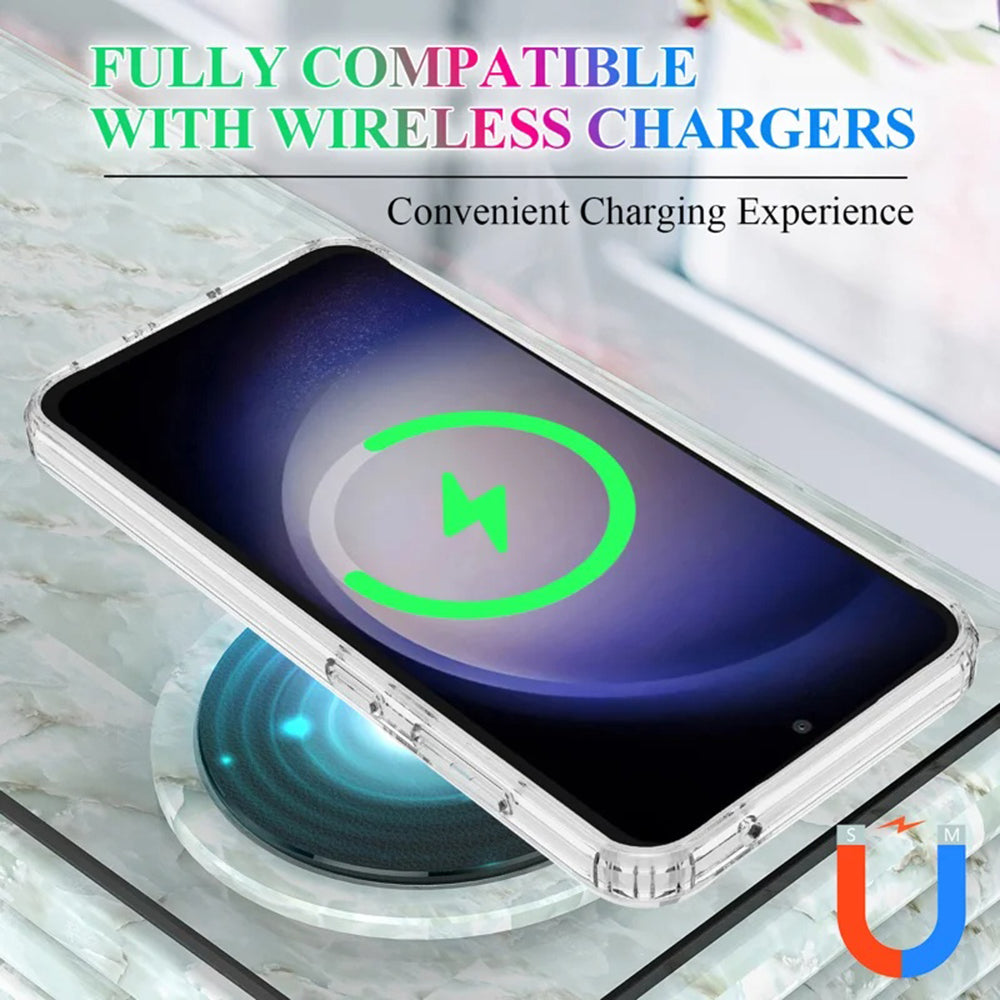 Coque MagSafe pour Samsung Galaxy S24+ S926, Techsuit, Pro, Transparente