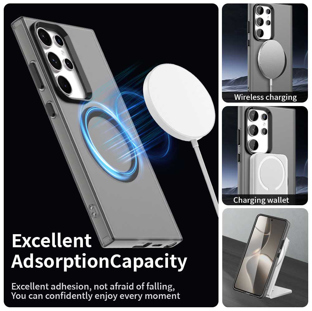 Custodia MagSafe per Samsung Galaxy S24 Ultra S928, Techsuit, CandyCase, Nera
