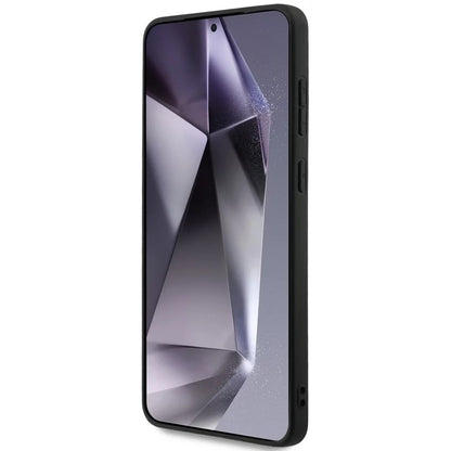 Custodia MagSafe per Samsung Galaxy S25 Edge S937, Guess, 4G Ring Classic Logo, Nera