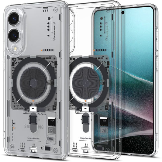 Coque MagSafe pour Samsung Galaxy S25 Edge S937, Spigen, Ultra Hybrid Neo One, Transparente ACS09416