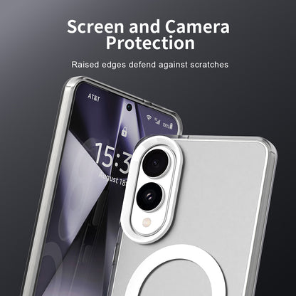 Custodia MagSafe per Samsung Galaxy S25 Edge S937, Techsuit, CandyCase, Bianca