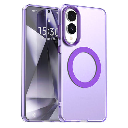 Custodia MagSafe per Samsung Galaxy S25 Edge S937, Techsuit, CandyCase, Viola