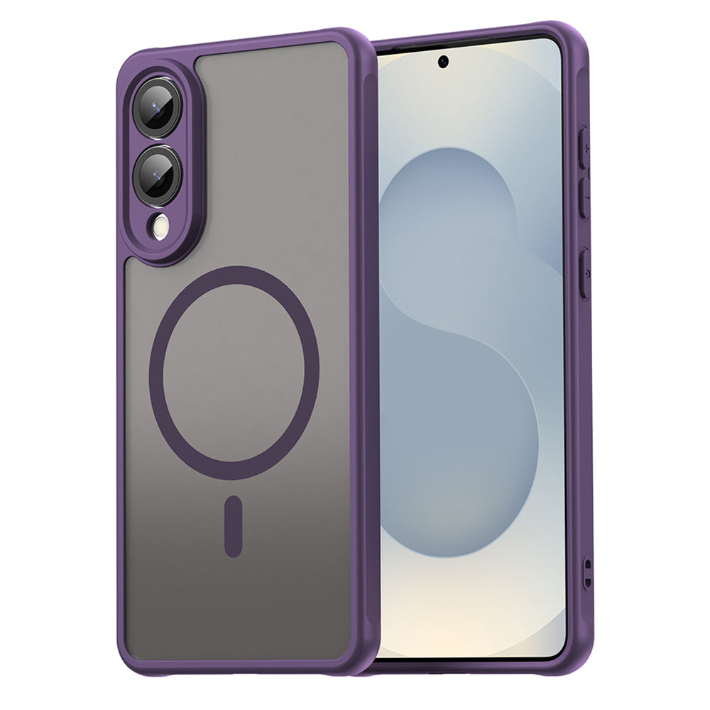 Coque MagSafe pour Samsung Galaxy S25 Edge S937, Techsuit, HaloFrost II, Violet