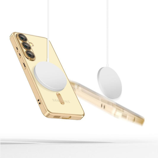 MagSafe-Hülle für Samsung Galaxy S25 Edge S937, Techsuit, Luxury Crystal, Dunkelblau