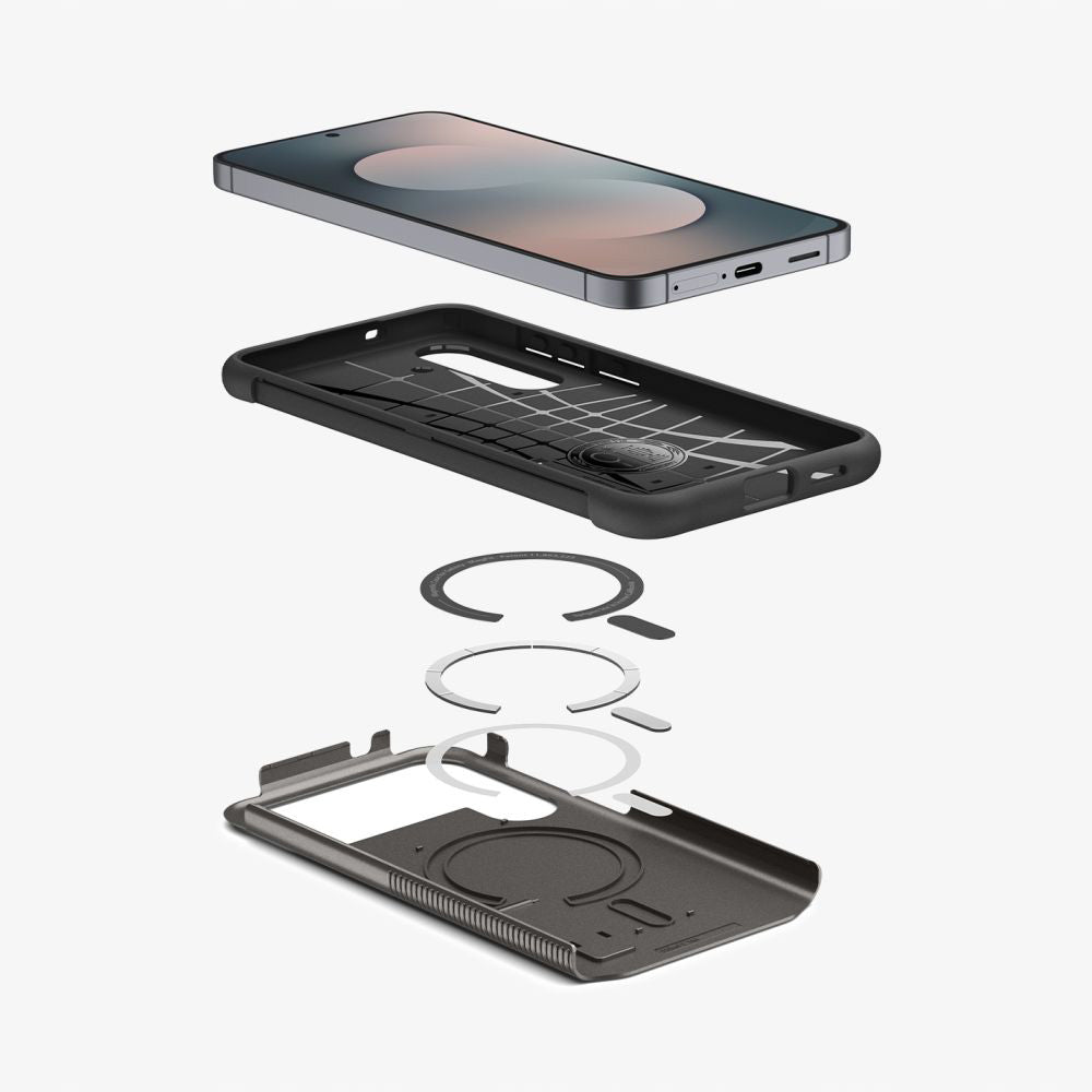 Housse MagSafe pour Samsung Galaxy S25 FE, Spigen, Slim Armor, Gris ACS10230