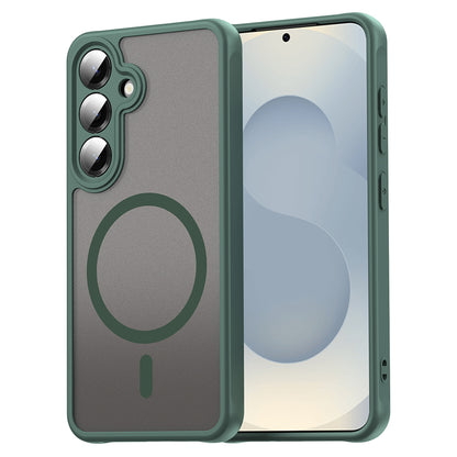 Coque MagSafe pour Samsung Galaxy S25 FE, Techsuit, HaloFrost II, Vert