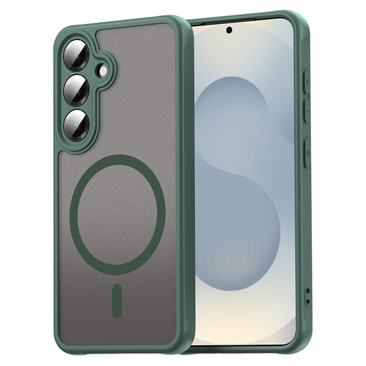 Coque MagSafe pour Samsung Galaxy S25 FE, Techsuit, HaloFrost II, Vert