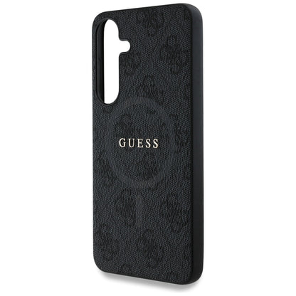 Étui MagSafe pour Samsung Galaxy S25+ S936, Guess, 4G Ring Classic Logo, Noir