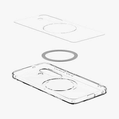 Coque MagSafe pour Samsung Galaxy S25+ S936, Spigen, Ultra Hybrid, Blanche ACS08981