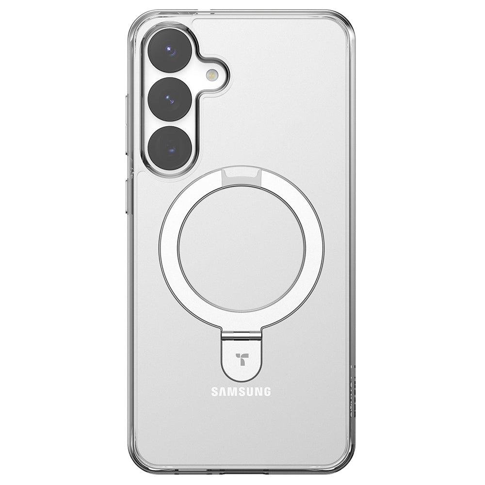 Custodia MagSafe per Samsung Galaxy S25+ S936, Torras, Ostand, Trasparente