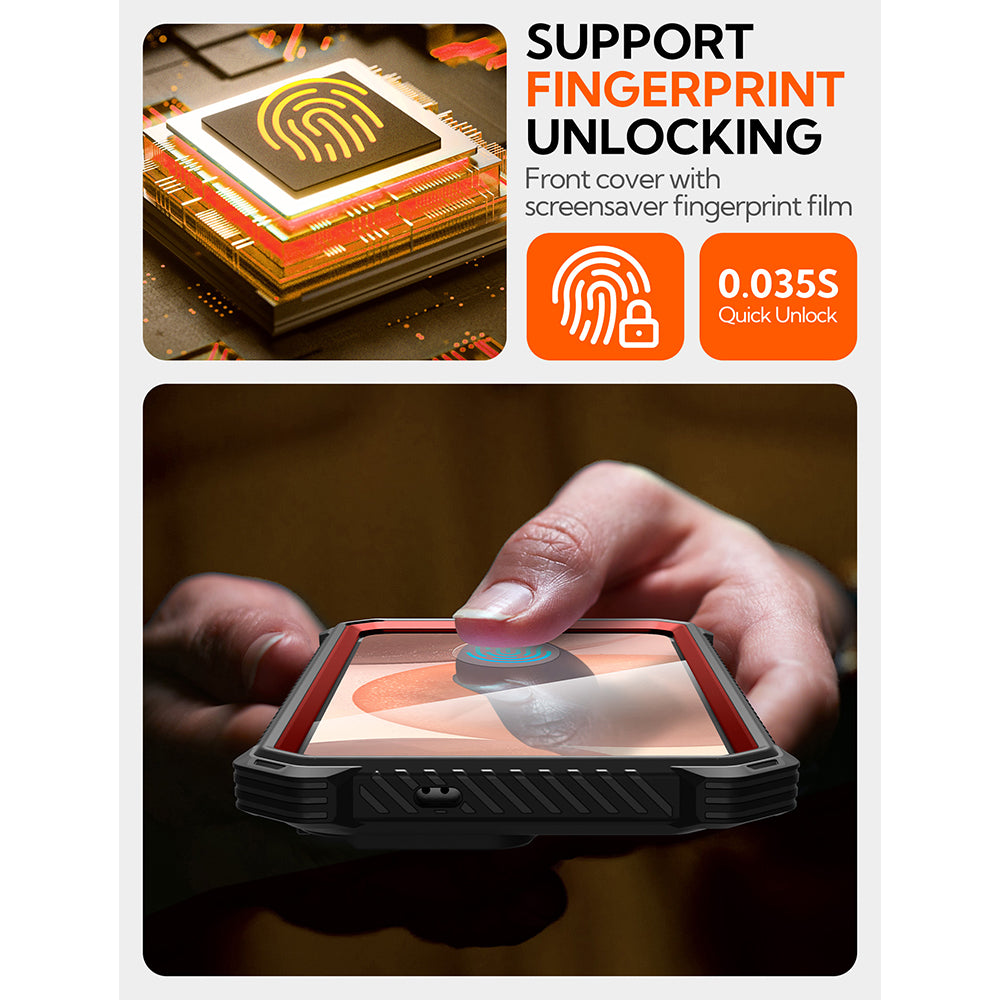 Custodia MagSafe per Samsung Galaxy S25 S931, i-Blason, ArmorBox, Rossa