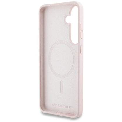 MagSafe Hülle für Samsung Galaxy S25 S931, Karl Lagerfeld, Silikon Graffiti, Rosa