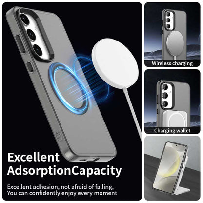 Custodia MagSafe per Samsung Galaxy S25 S931 / S24 S921, Techsuit, CandyCase, Nera