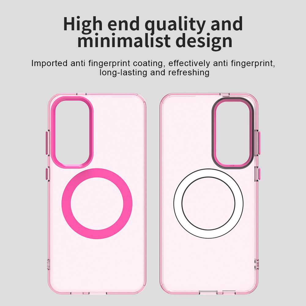 MagSafe Case for Samsung Galaxy S25 S931 / S24 S921, Techsuit, CandyCase, Pink