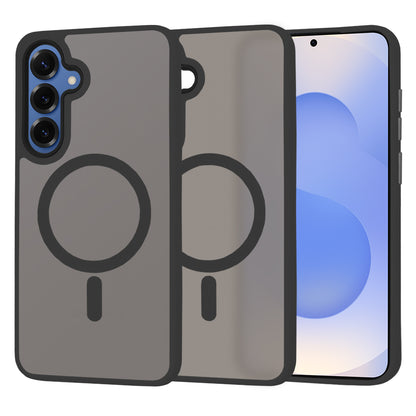 MagSafe Hülle für Samsung Galaxy S25 S931, Techsuit, HaloFrost, Schwarz