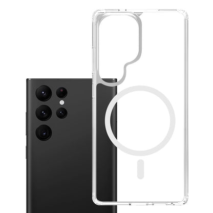 Custodia MagSafe per Samsung Galaxy S25 Ultra S938, 3MK, Armor MagCase, Trasparente
