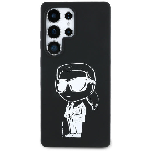 MagSafe Case for Samsung Galaxy S25 Ultra S938, Karl Lagerfeld, Silicone Graffiti, Black