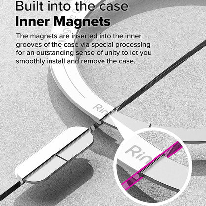 Custodia MagSafe per Samsung Galaxy S25 Ultra S938, Ringke, Fusion, Trasparente Opaca